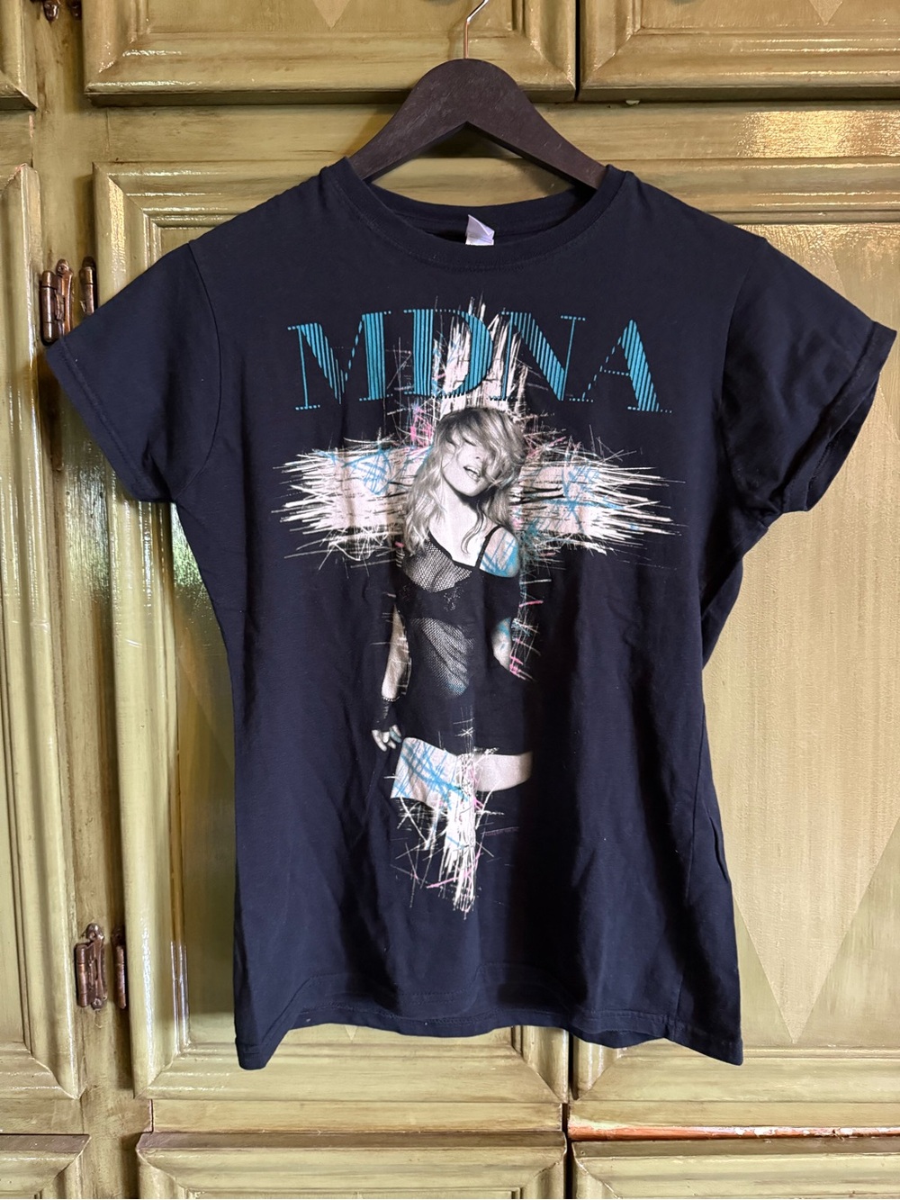 Authentic 2012 MDNA Madonna Black Concert Tee- Super Soft & Great Condition